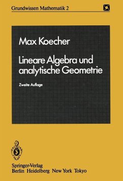Lineare Algebra und analytische Geometrie (eBook, PDF) - Koecher, Max