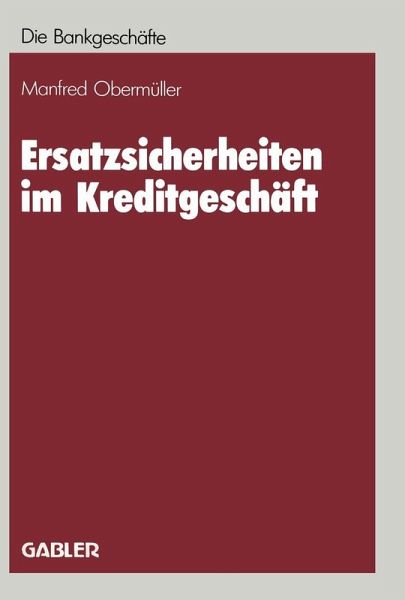 Ersatzsicherheiten im Kreditgeschäft (eBook, PDF)