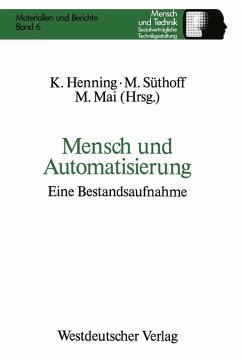 Cover Mensch und Automatisierung (eBook, PDF)