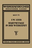 Hartmetalle in der Werkstatt (eBook, PDF)