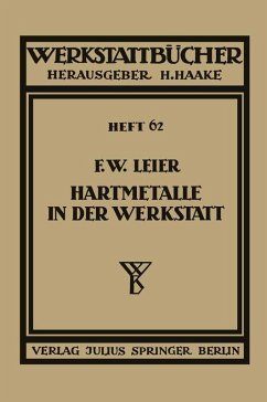 Cover Hartmetalle in der Werkstatt (eBook, PDF)