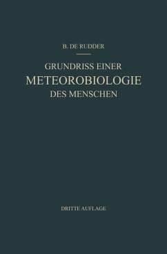 Grundriss Einer Meteorobiologie des Menschen (eBook, PDF) - Rudder, B. De