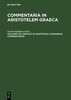 Cover Simplicii in Aristotelis categorias commentarium (eBook, PDF)