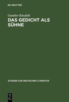Cover Das Gedicht als Sühne (eBook, PDF)