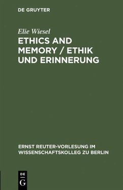 Cover Ethics and Memory / Ethik und Erinnerung (eBook, PDF)