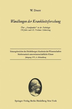 Wandlungen der Krankheitsforschung (eBook, PDF) - Doerr, Wilhelm