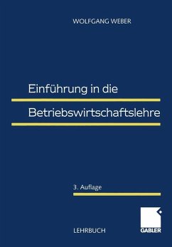Einführung in die Betriebswirtschaftslehre (eBook, PDF) - Weber, Wolfgang