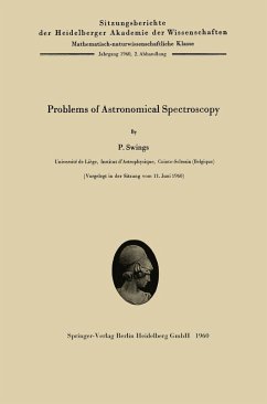 Problems of Astronomical Spectroscopy (eBook, PDF) - Swings, Pol