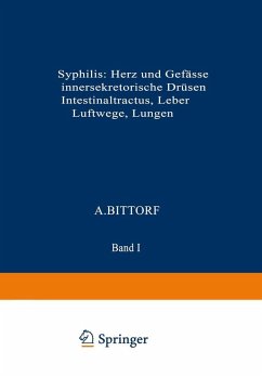 Cover Syphilis: Herz und Gefässe, innersekretorische Drüsen, Intestinaltractus, Leber, Luftwege, Lungen (eBook, PDF)
