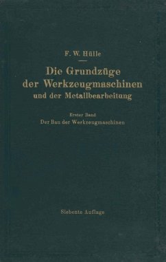 Die Grundzüge der Werkzeugmaschinen und der Metallbearbeitung (eBook, PDF) - Hülle, F. W.