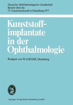 Cover Kunststoffimplantate in der Ophthalmologie (eBook, PDF)