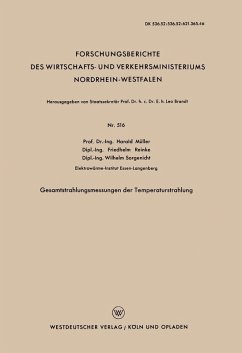 Gesamtstrahlungsmessungen der Temperaturstrahlung (eBook, PDF) - Müller, Harald