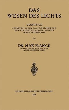 Das Wesen des Lichts (eBook, PDF) - Planck, Max