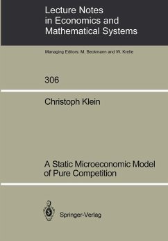 A Static Microeconomic Model of Pure Competition (eBook, PDF) - Klein, Christoph