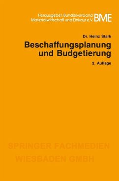 Beschaffungsplanung und Budgetierung (eBook, PDF) - Stark, Heinz