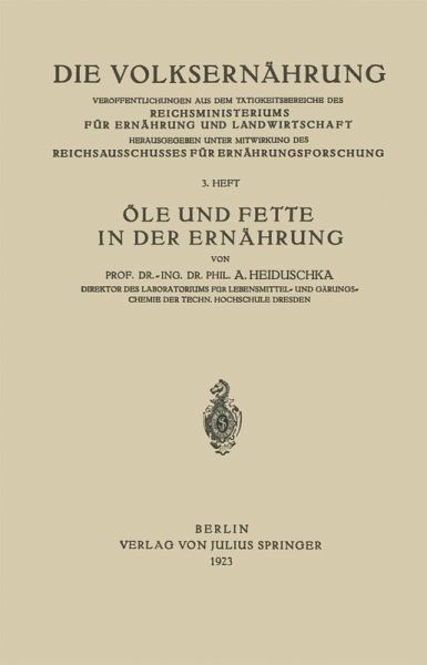 Öle und Fette in der Ernährung (eBook, PDF) Öle und Fette in der Ernährung (eBook, PDF)