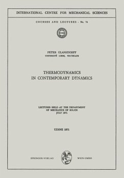Thermodynamics in Contemporary Dynamics (eBook, PDF) - Glansdorff, Peter