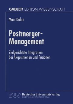 Postmerger-Management (eBook, PDF) - Dabui, Mani