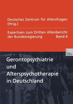 Gerontopsychiatrie und Alterspsychotherapie in Deutschland (eBook, PDF) - Loparo, Kenneth A.