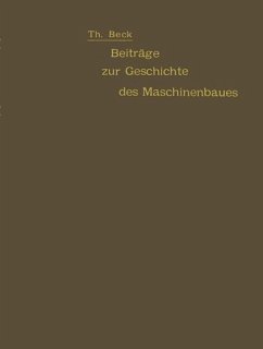 Beiträge zur Geschichte des Maschinenbaues (eBook, PDF) - Beck, Theodor