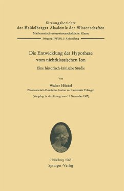 Cover Die Entwicklung der Hypothese vom nichtklassischen Ion (eBook, PDF)