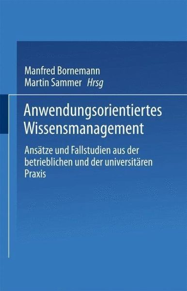 Anwendungsorientiertes Wissensmanagement (eBook, PDF)