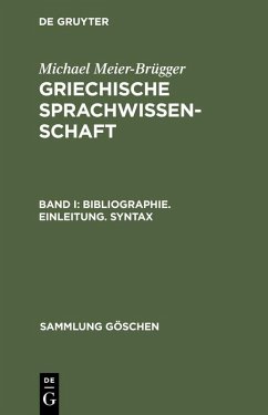 Bibliographie. Einleitung. Syntax (eBook, PDF) - Meier-Brügger, Michael