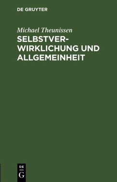 Cover Selbstverwirklichung und Allgemeinheit (eBook, PDF)