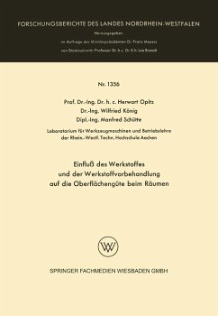 Cover Einfluß des Werkstoffes und der Werkstoffvorbehandlung auf die Oberflächengüte beim Räumen (eBook, PDF)