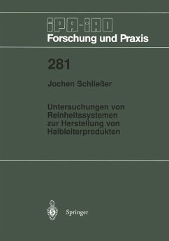 Cover Untersuchungen von Reinheitssytemen zur Herstellung von Halbleiterprodukten (eBook, PDF)