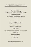 Inaugural-Dissertation zur Erlangung des Doktorgrades in der Medizin einer Hohen Medizinischen Fakultät der Universität Leipzig (eBook, PDF)
