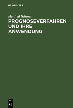 Cover Prognoseverfahren und ihre Anwendung (eBook, PDF)