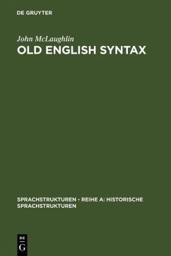 Old English Syntax (eBook, PDF) - McLaughlin, John