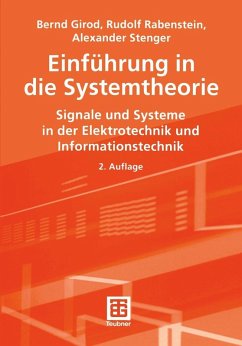 Einführung in die Systemtheorie (eBook, PDF) - Girod, Bernd; Rabenstein, Rudolf; Stenger, Alexander K. E.