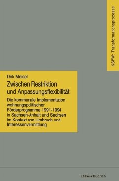 Zwischen Restriktion und Anpassungsflexibilität (eBook, PDF) - Meisel, Dirk