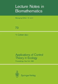 Cover Applications of Control Theory in Ecology (eBook, PDF)