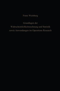 Cover Grundlagen der Wahrscheinlichkeitsrechnung und Statistik sowie Anwendungen im Operations Research (eBook, PDF)