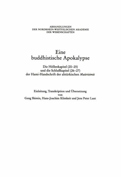 Eine Buddhistische Apokalypse (eBook, PDF) Eine Buddhistische Apokalypse (eBook, PDF)
