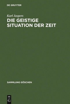 Cover Die geistige Situation der Zeit (eBook, PDF)