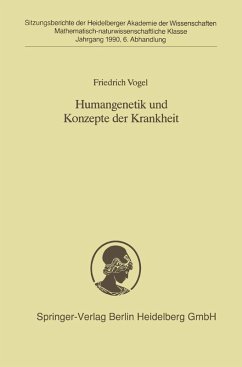 Humangenetik und Konzepte der Krankheit (eBook, PDF) - Vogel, Friedrich