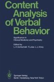 Content Analysis of Verbal Behavior (eBook, PDF)