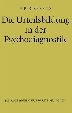 Cover Die Urteilsbildung in der Psychodiagnostik (eBook, PDF)