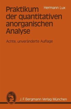Cover Praktikum der quantitativen anorganischen Analyse (eBook, PDF)