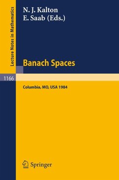 Banach Spaces (eBook, PDF)