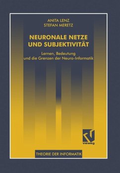 Neuronale Netze und Subjektivität (eBook, PDF) - Lenz, Anita; Meretz, Stefan