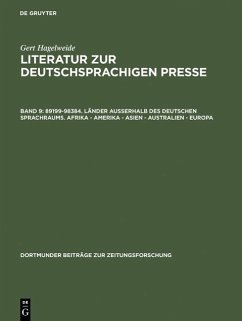 89199-98384. Länder außerhalb des deutschen Sprachraums. Afrika - Amerika - Asien - Australien - Europa (eBook, PDF) - Hagelweide, Gert