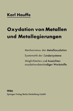 Cover Oxydation von Metallen und Metallegierungen (eBook, PDF)