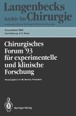 Chirurgisches Forum '93 für experimentelle und klinische Forschung (eBook, PDF)
