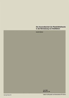 Cover Die Anwendbarkeit der Plastizitätstheorie in der Bemessung von Stahlbeton (eBook, PDF)