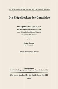 Cover Die Flügeldecken der Carabidae (eBook, PDF)